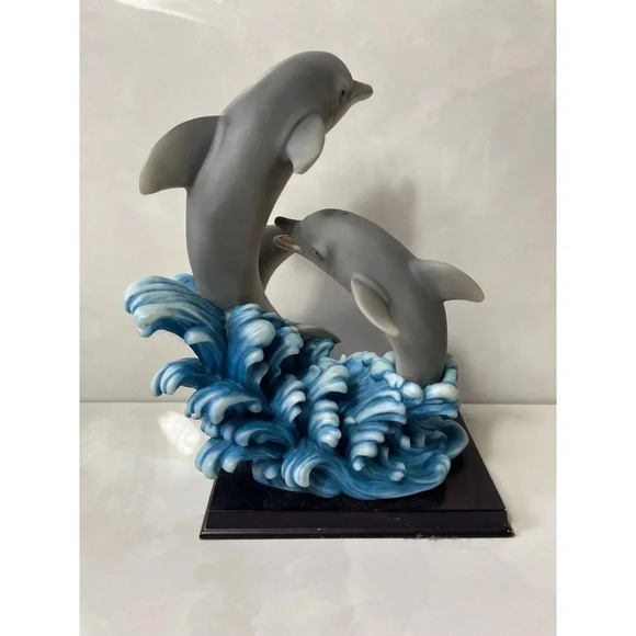 Leonardo Collection Dolphin Statue Living Room Decorative Sculpture - Picture 4 of 9